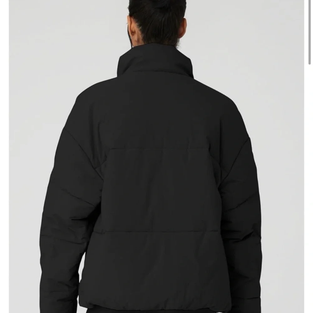 ALO Yoga Black Women's Puffer Jacket oversized - Picture 6 of 16